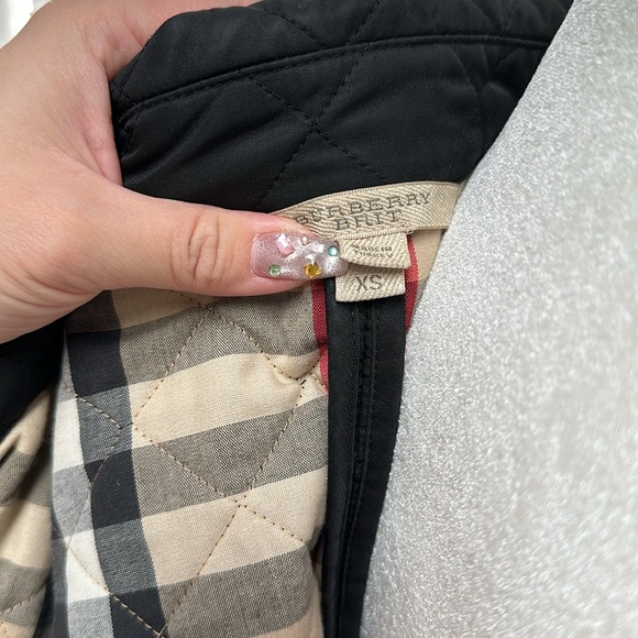 Burberry Quilted Jacket Sz XS Black - Picture 9 of 12